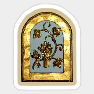 stylized christian art piece Sticker